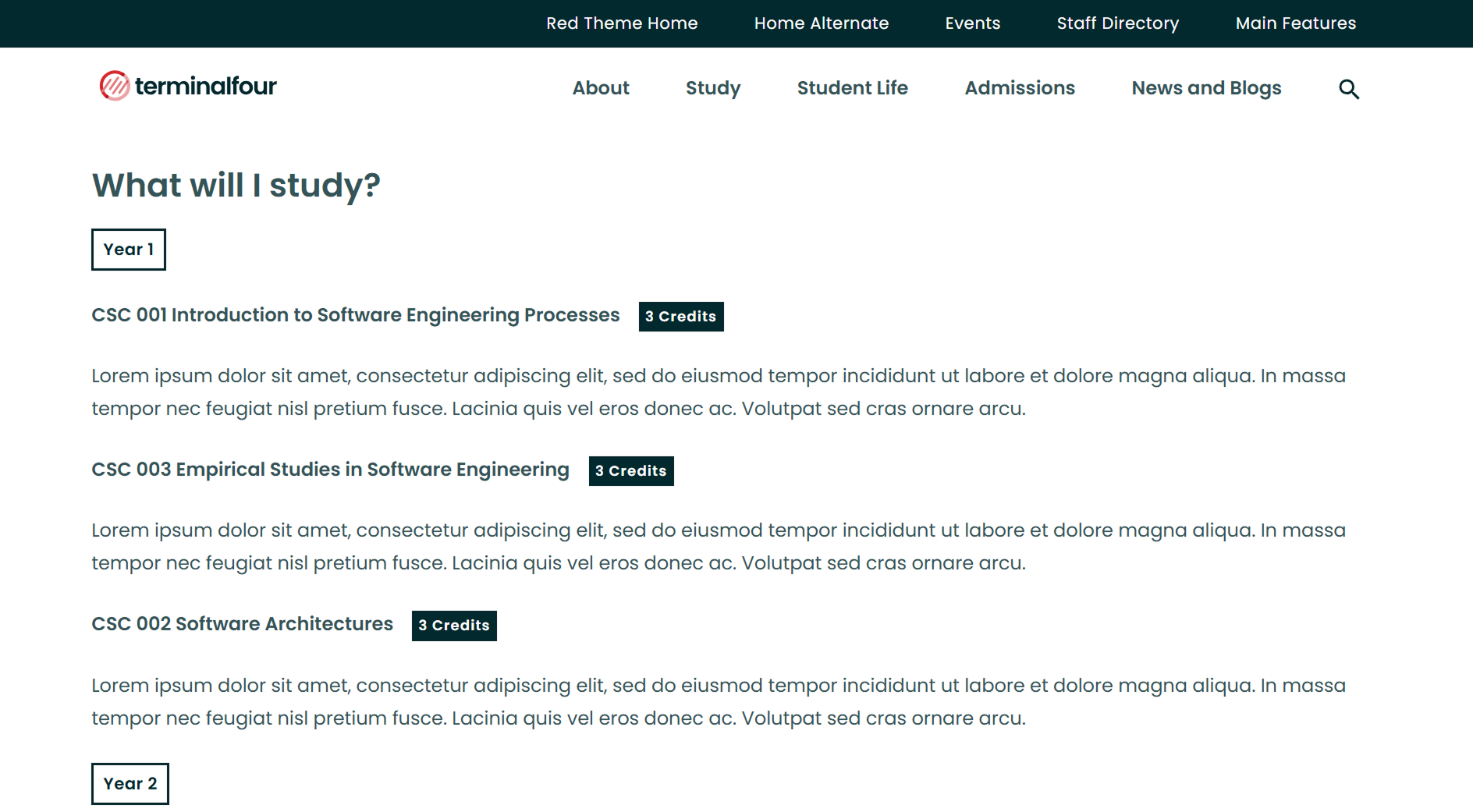 program-schedule example