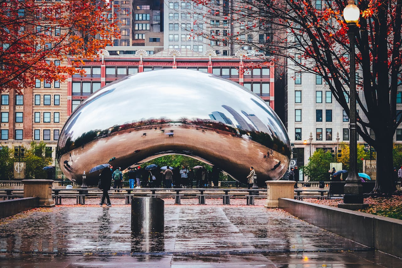 The Bean in downtown Chicago