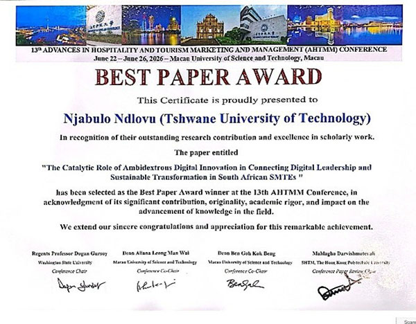 Best paper award